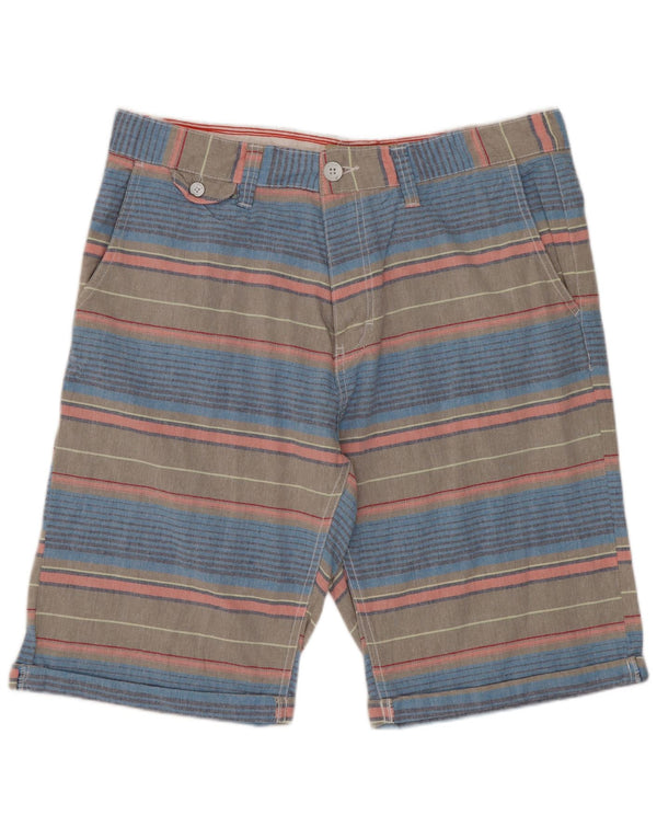 Pantaloncini chino da uomo Tokyo Laundry XL W38 in cotone a righe multicolore