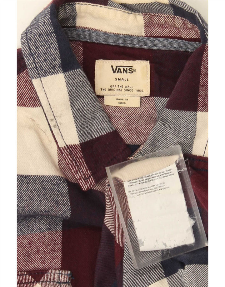 Camicia in flanella da uomo Vans piccola in cotone scozzese multicolore