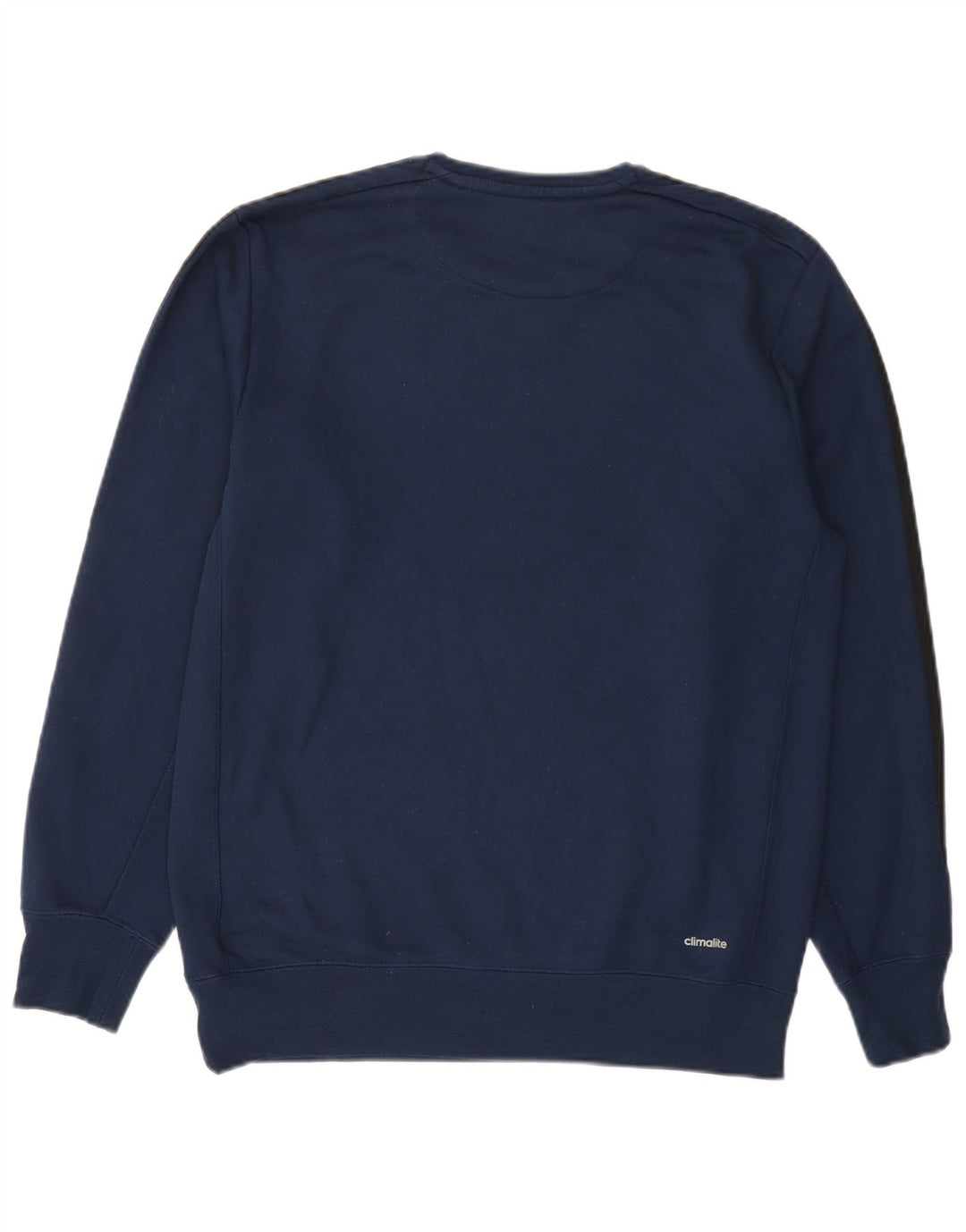 Adidas Uomo Climalite Felpa Maglione Medio Blu Navy Poliestere
