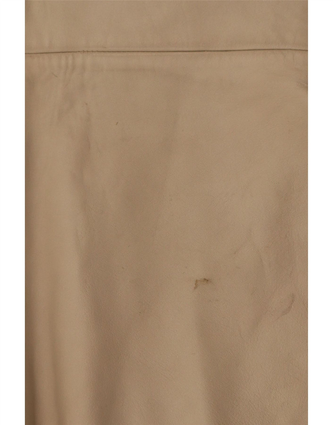 Gilet in pelle vintage da donna IT 38 XS Beige