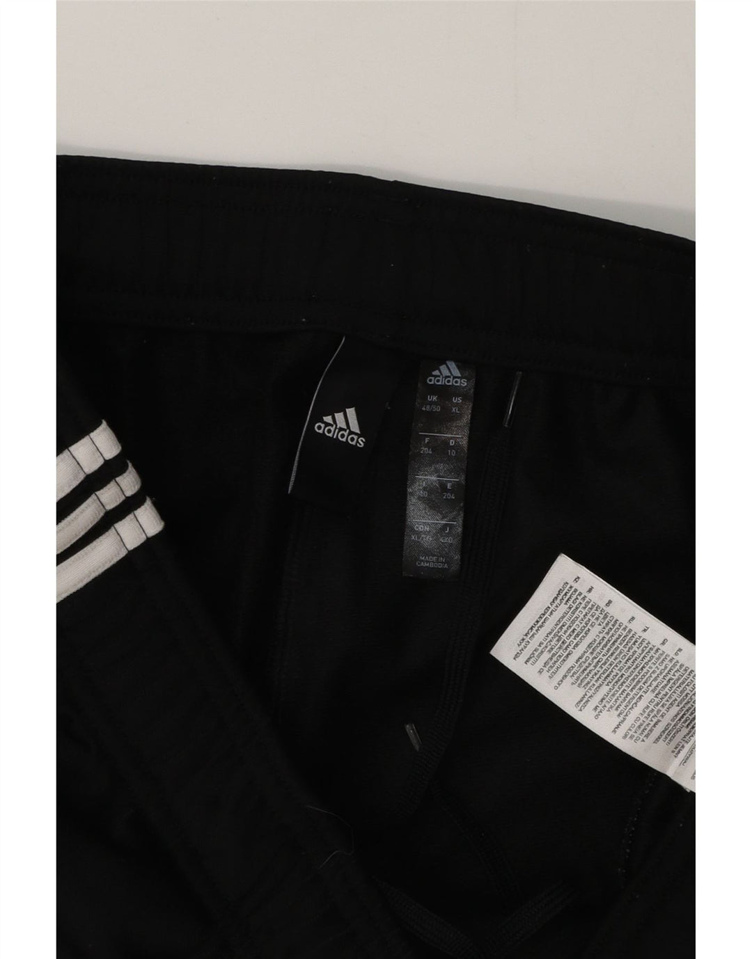 Pantaloni da tuta da uomo Adidas UK 48/50 XL Poliestere nero