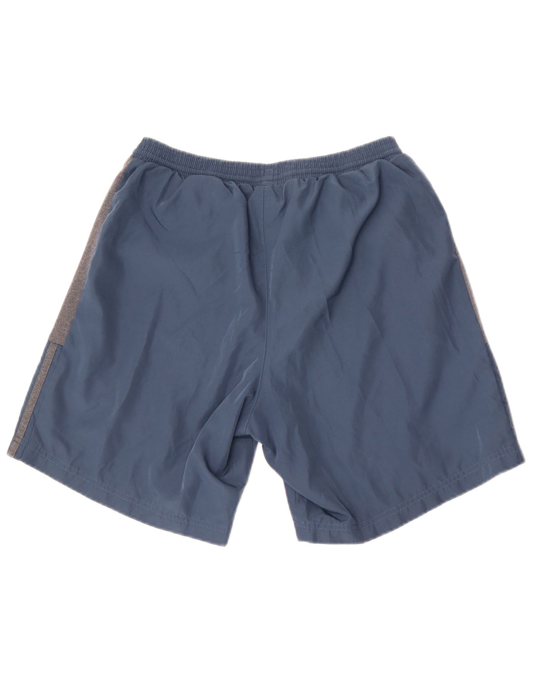 Pantaloncini sportivi Adidas da uomo in poliestere color block blu medio