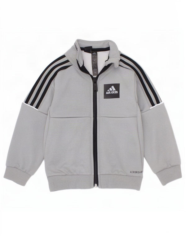 Giacca da tuta Adidas Aeroready da bambino, 18-24 mesi, in poliestere grigio