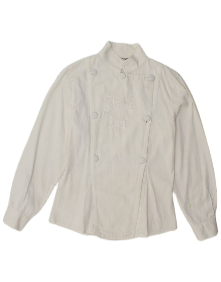 ENARA CAMICE Camicia da donna Camicetta UK 12 Medio Bianco