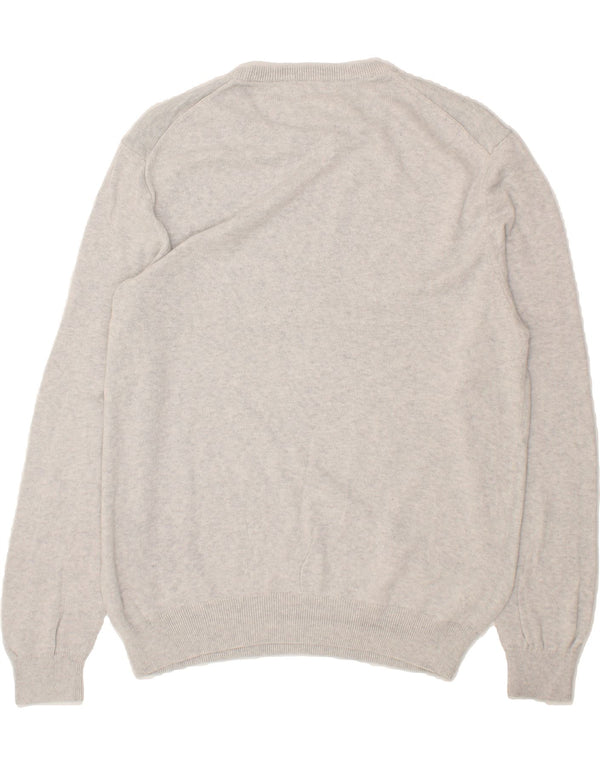 CREW CLOTHING Mens Crew Neck Jumper Sweater 2XL Grey Cotton