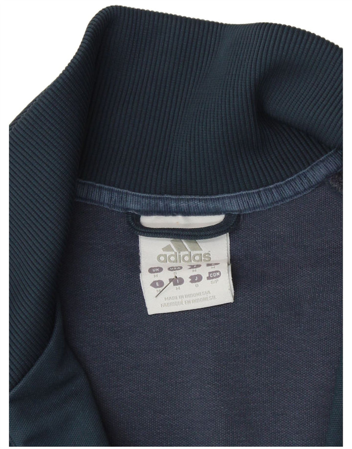 Giacca da uomo con grafica grafica Adidas, giacca media, blu navy, in poliestere