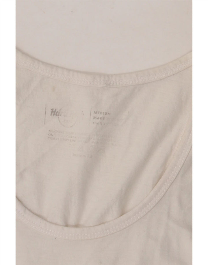 HARD ROCK CAFE Canotta grafica da donna Istanbul UK 12 Cotone bianco medio