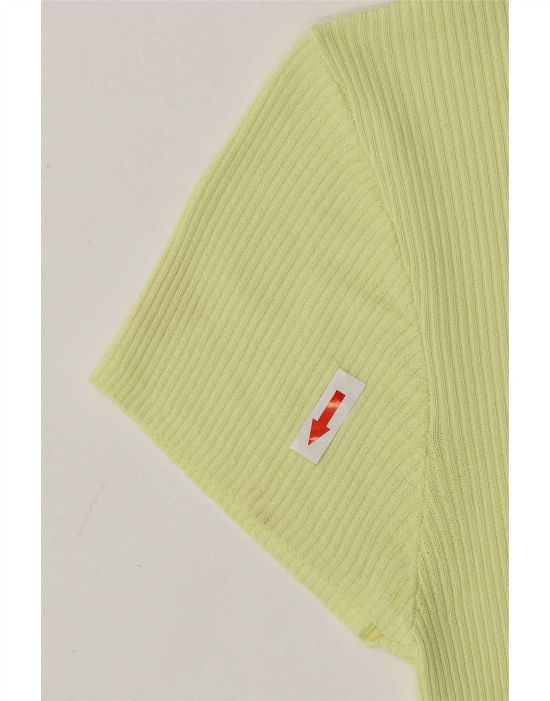 Top corto a maniche corte da donna Zara UK 4 XS giallo