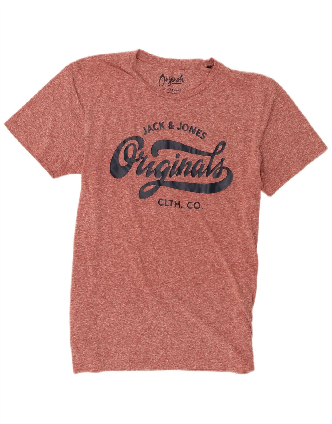 Jack & Jones T-shirt grafica da uomo Top grande poliestere chiazzato marrone
