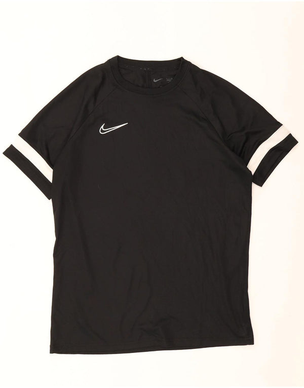 T-shirt Nike Dri Fit da uomo, grande, in poliestere color block nero