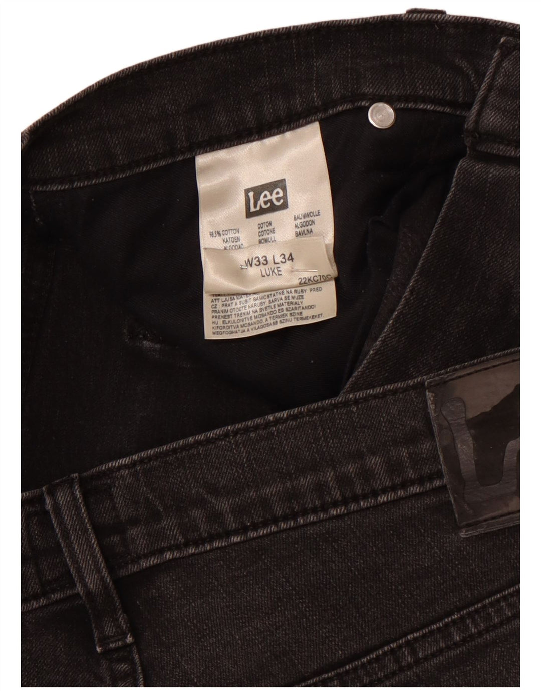 Jeans LEE Luke Slim da donna W33 L30 cotone nero