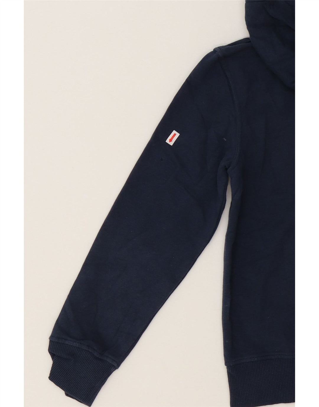 LEVI'S Boys Graphic Hoodie Jumper 7-8 Years Navy Blue Vintage Levi's and Second-Hand Levi's from Messina Hembry 