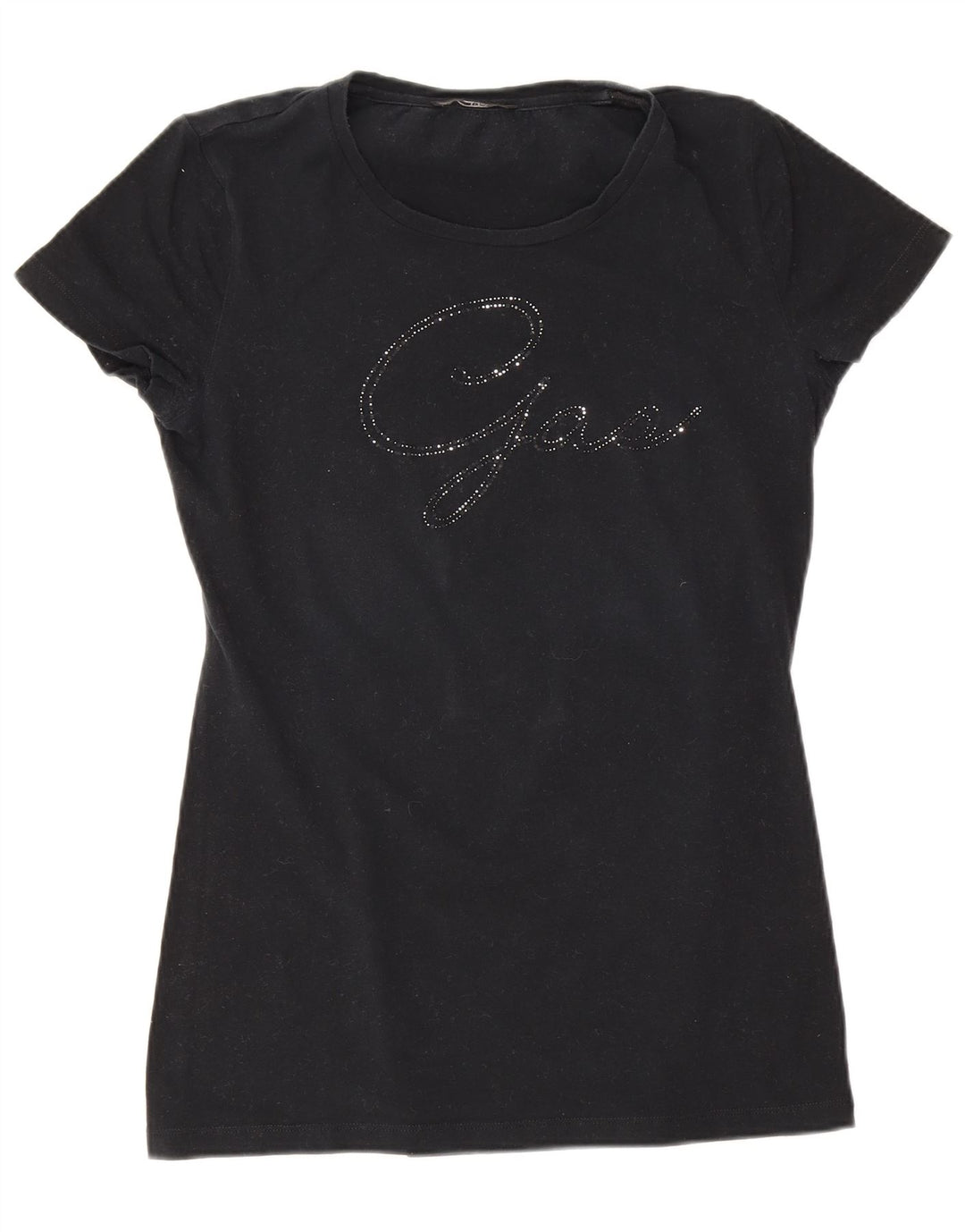 T-shirt grafica da donna Gas Top UK 8 piccola nera