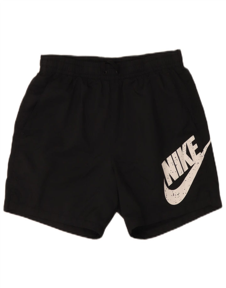 Pantaloncini sportivi grafici Nike da uomo piccoli in poliestere nero