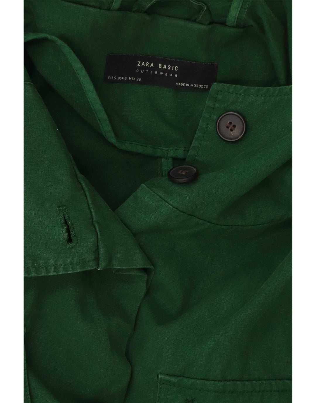 Giubbotto bomber oversize con cappuccio da donna Zara UK 10 piccolo verde