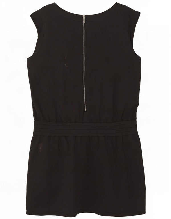 Abito tubino senza maniche da donna Oasis UK 16 grande cotone nero