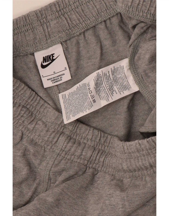 Pantaloni da tuta da uomo Nike Large in cotone chiazzato grigio