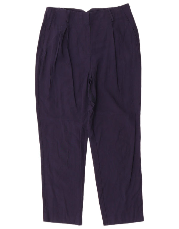 Pantaloni chino dritti da donna JOHN LEWIS UK 12 medi W30 L28 blu navy