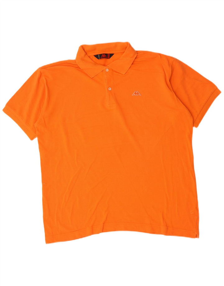 Polo Kappa Uomo XL Cotone Arancione