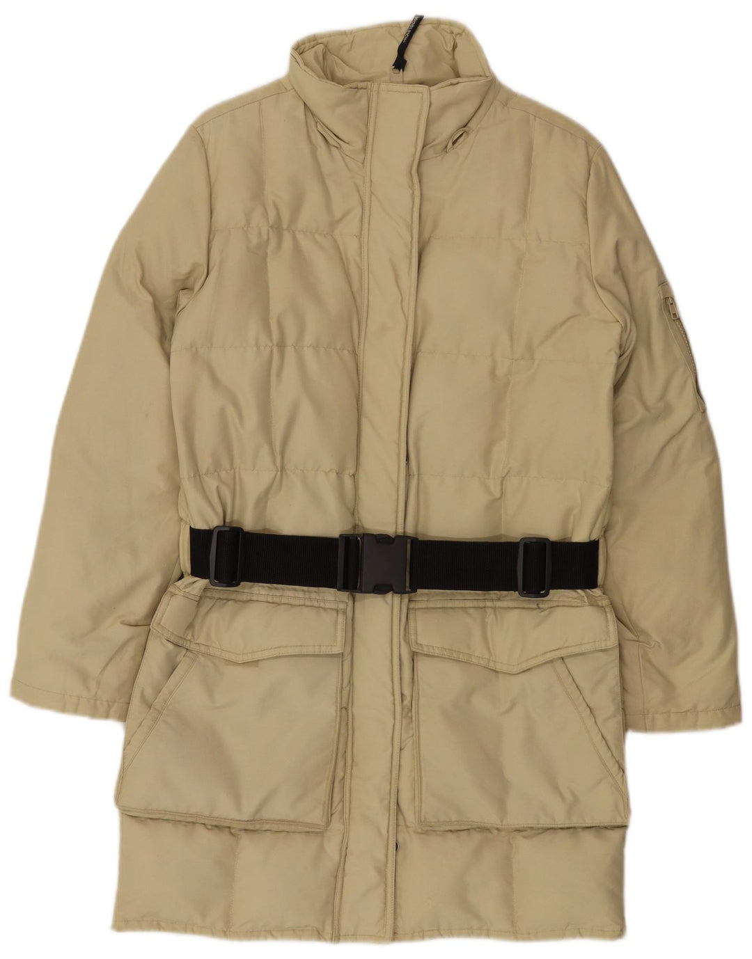 Cappotto imbottito oversize da donna Woolrich UK 10 piccolo nylon beige