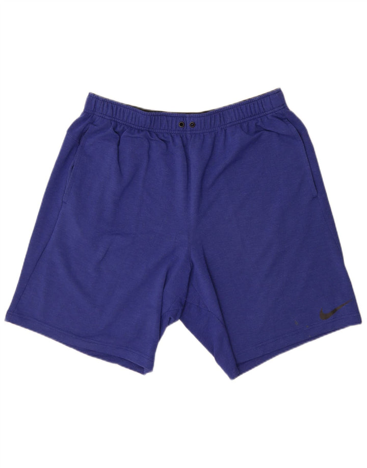 Pantaloncini sportivi Nike Dri Fit da uomo XL in viscosa blu