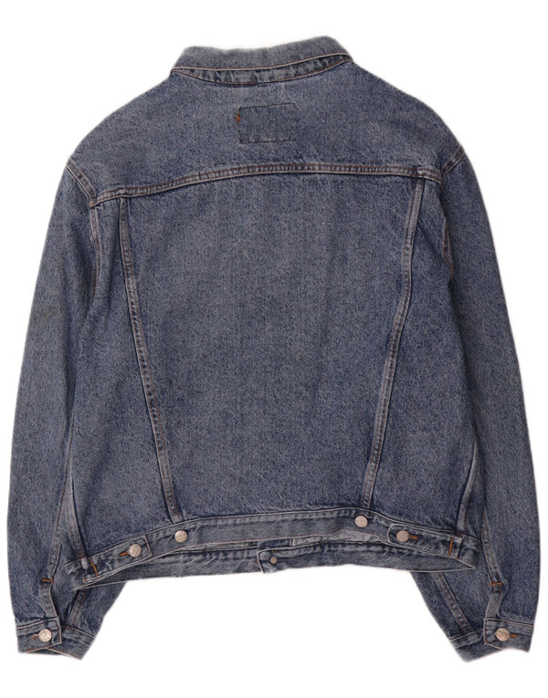 Giacca di jeans vintage da uomo UK 42 XL in cotone blu