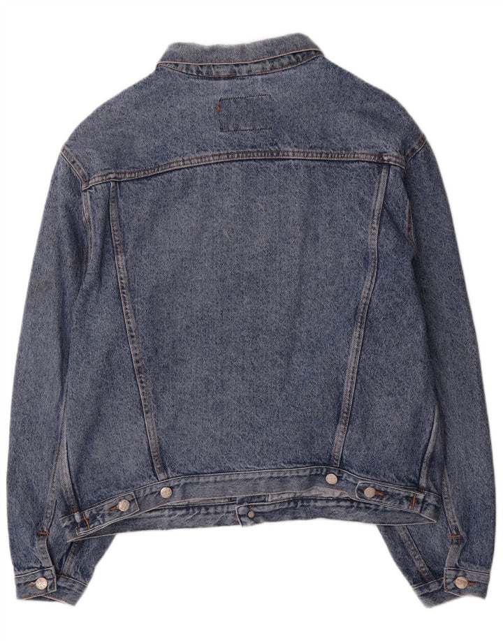 Giacca di jeans vintage da uomo UK 42 XL in cotone blu
