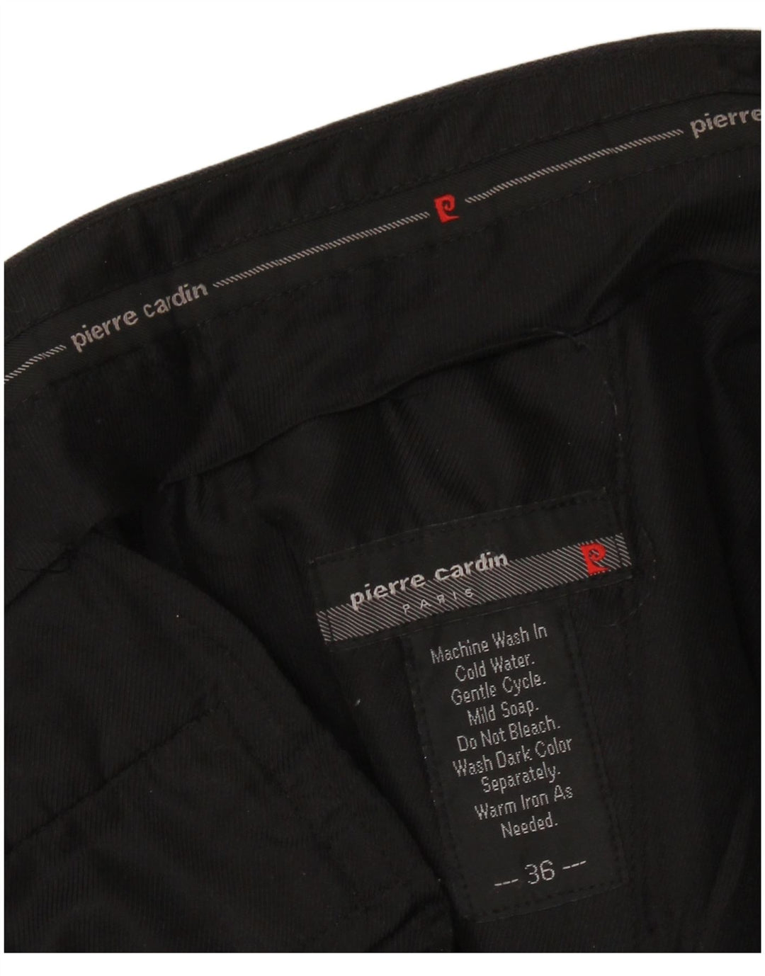 PIERRE CARDIN Pantaloni chino con pegging da uomo W36 L26 Grigi