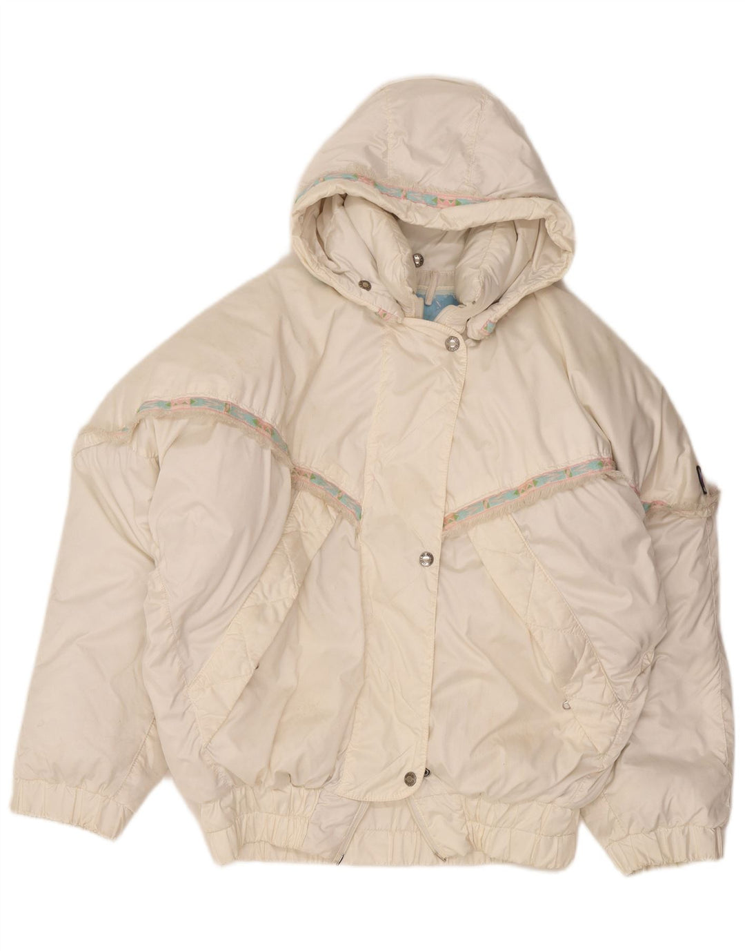 Giacca imbottita oversize con cappuccio da donna Millet EU 40 medio bianco poliammide