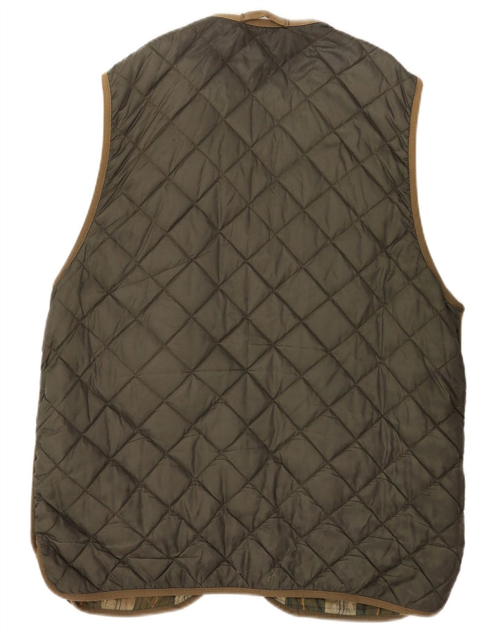 Gilet trapuntato da uomo Barbour UK 44 Large Khaki