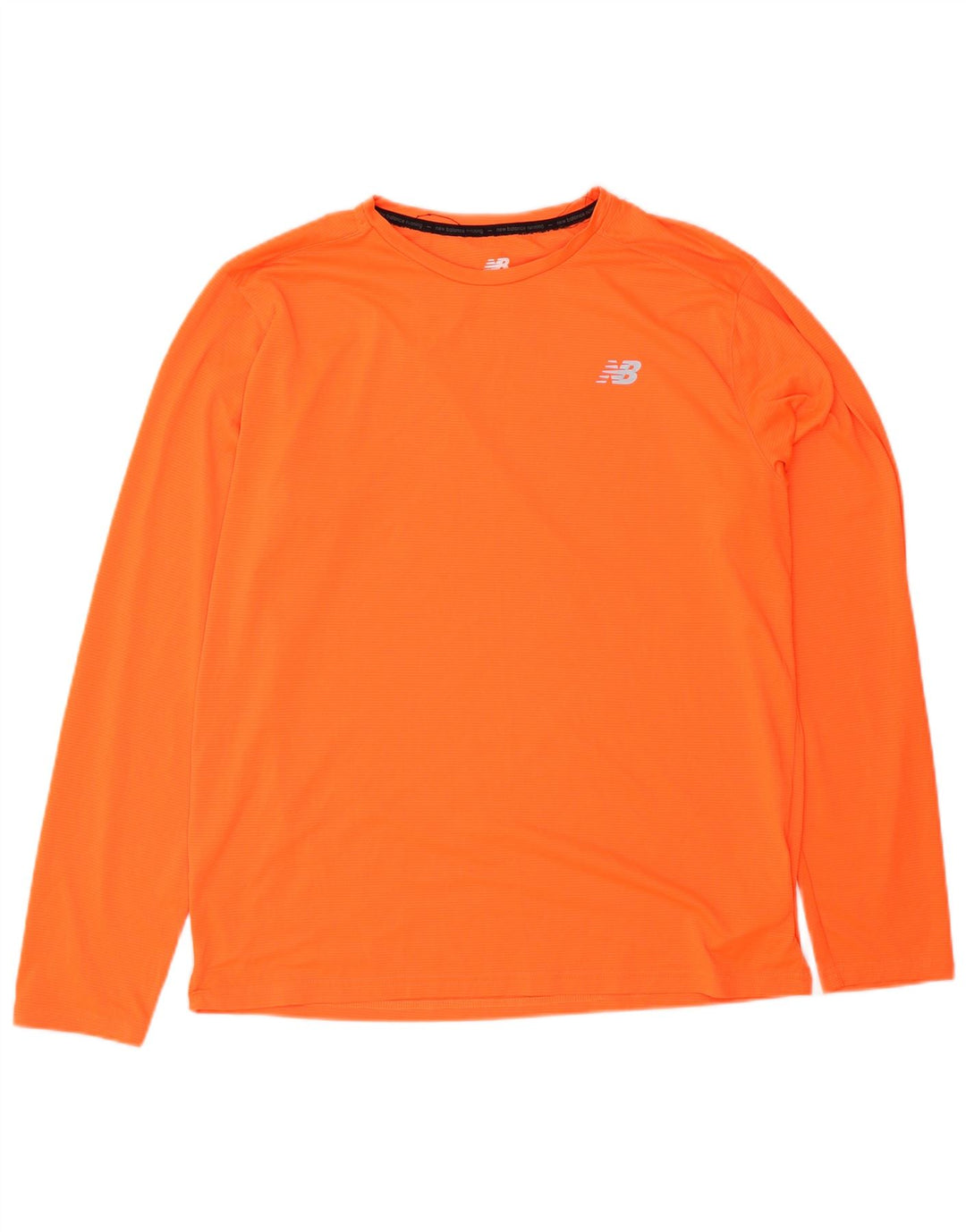 New Balance Maglia da uomo a maniche lunghe grande arancione in poliestere