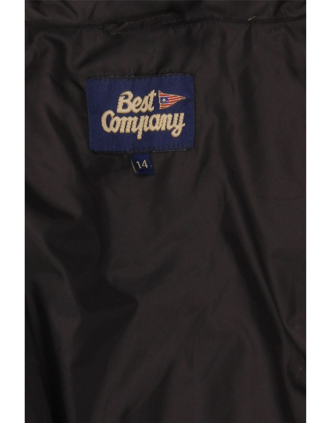 BEST COMPANY Gilet imbottito oversize da donna UK 14 grande nero