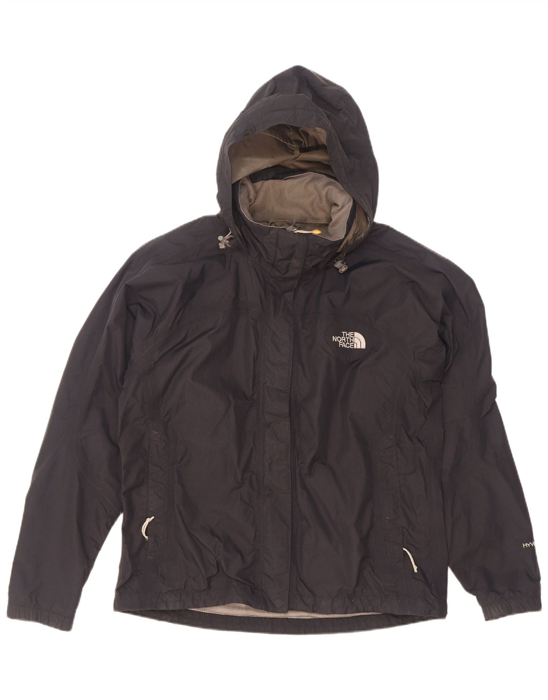 Giacca antipioggia oversize con cappuccio The North Face da donna Hyvent UK 10 piccola nera