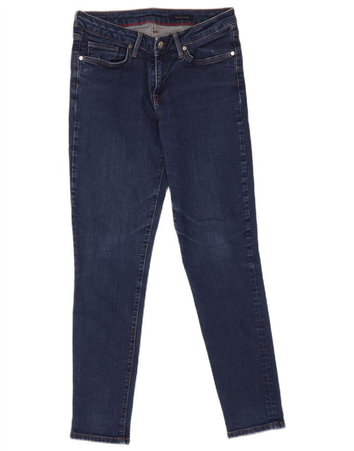 Jeans skinny da donna Tommy Hilfiger W28 L30 poliestere blu navy