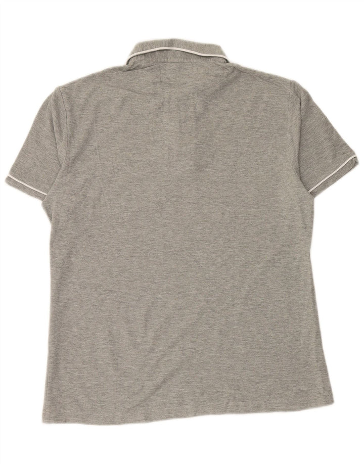 Polo Penguin Heritage da uomo slim fit a righe grigio medio