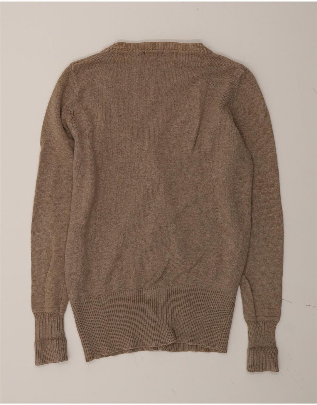 Maglione cardigan da donna Zara UK 16 grande cotone grigio
