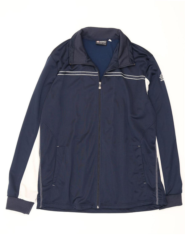 Giacca da tuta da uomo Lotto 3XL Poliestere color block blu navy