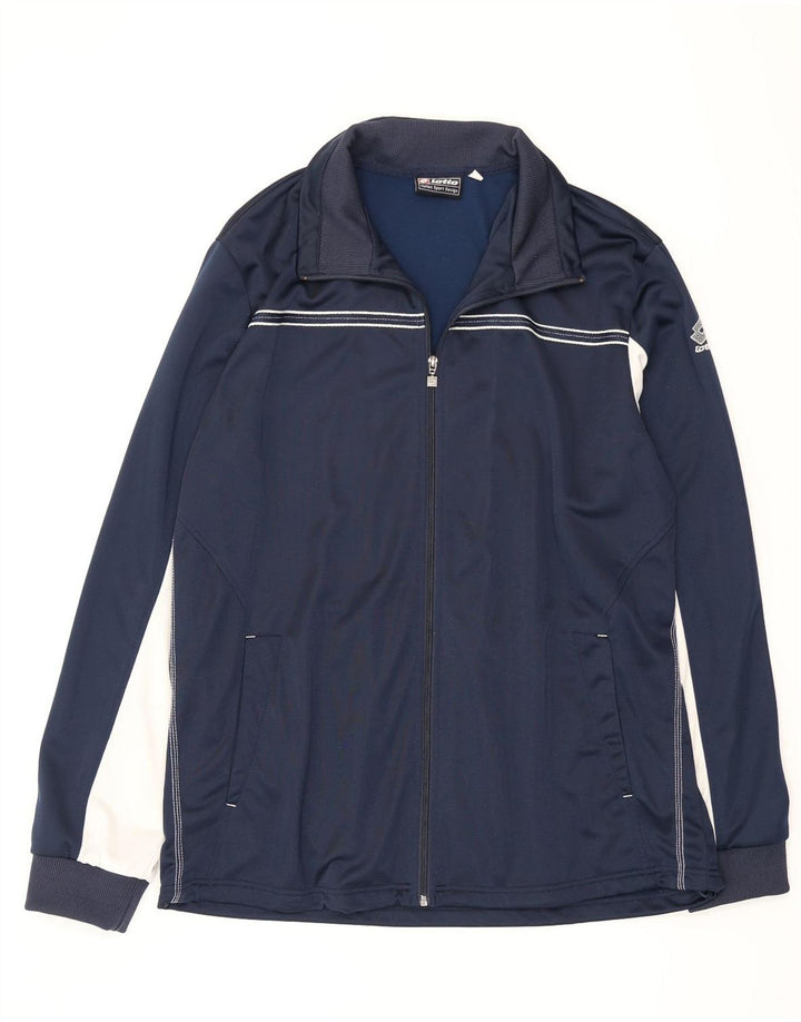 Giacca da tuta da uomo Lotto 3XL Poliestere color block blu navy