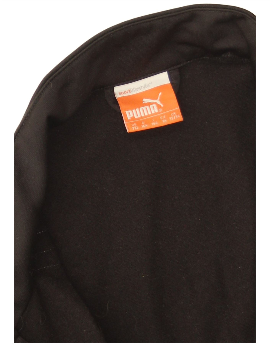 Giacca da tuta grafica da ragazzo Puma 13-14 anni Colorblock nera