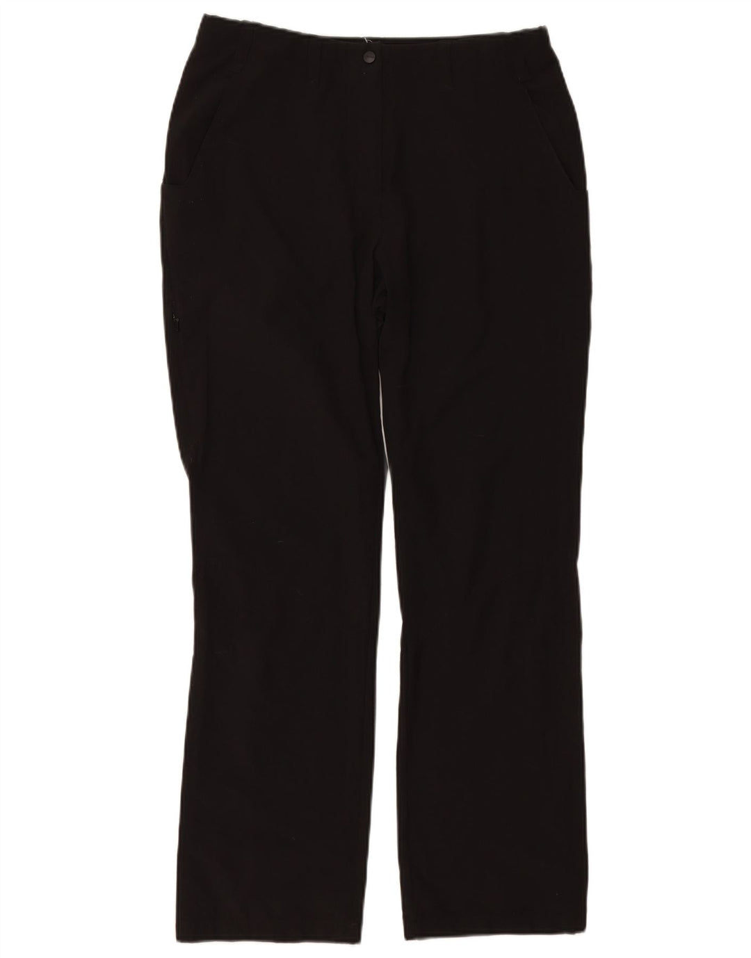 Pantaloni chino dritti da donna ROHAN UK 12 Medium W30 L30 Nero Poliammide