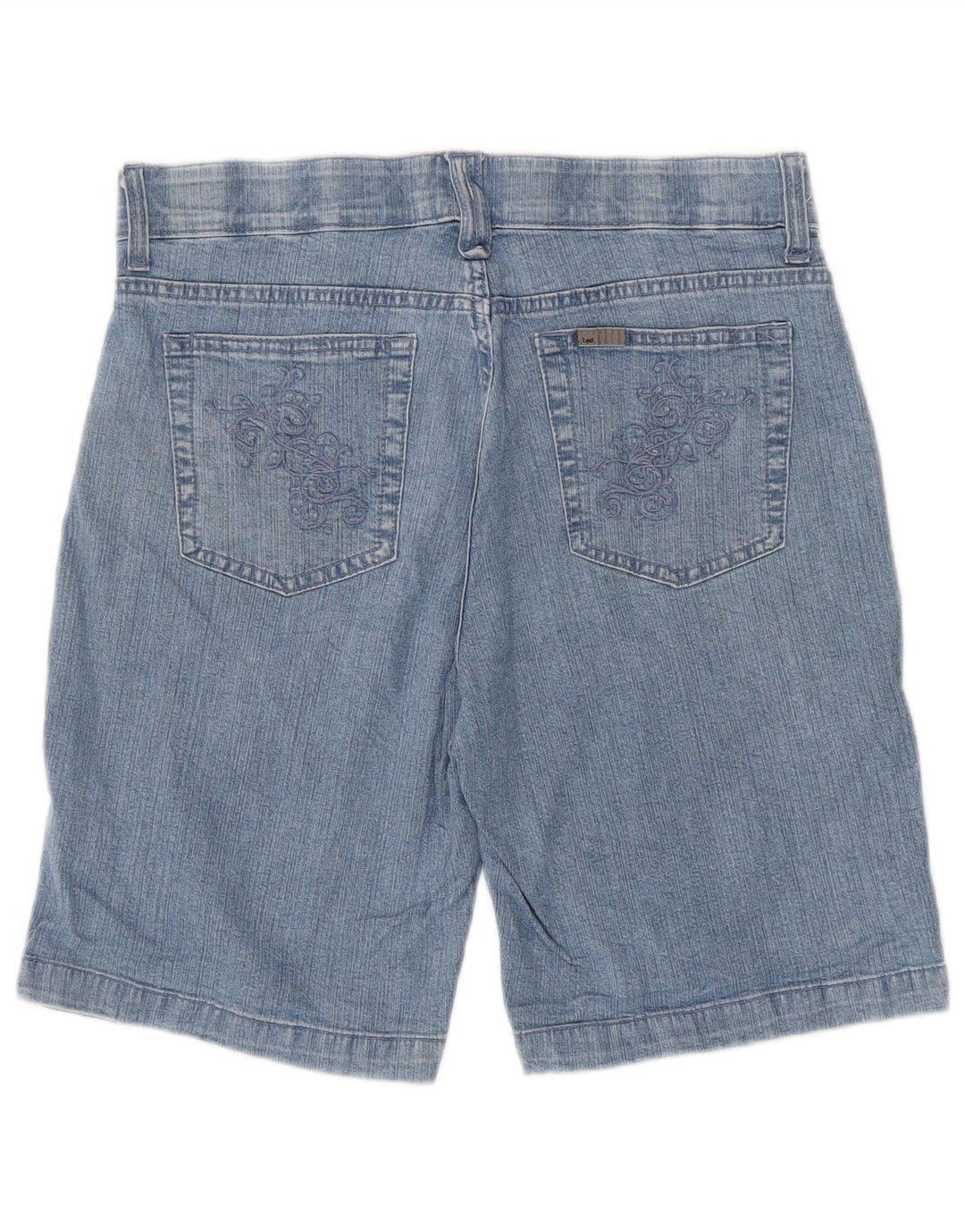 Pantaloncini di jeans da donna LEE US 10 Large W32 in cotone blu