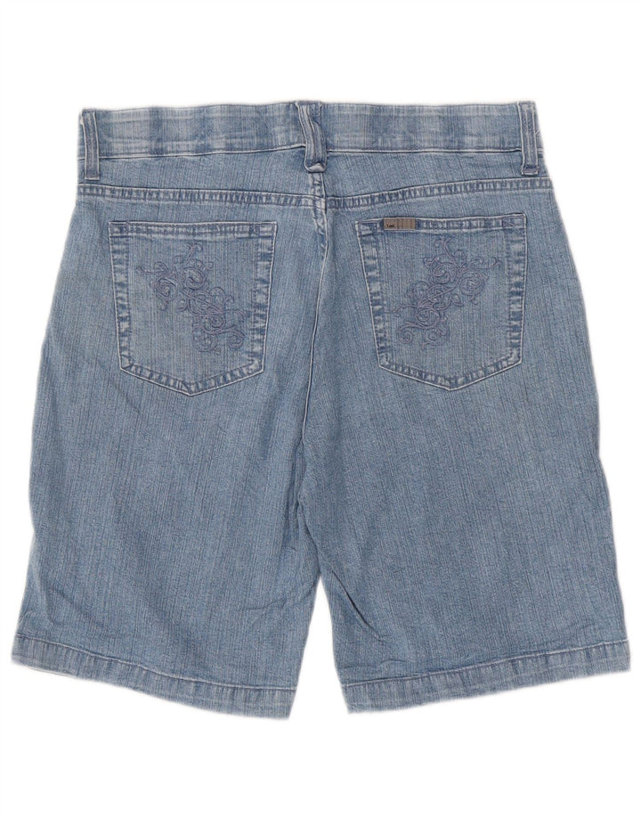 Pantaloncini di jeans da donna LEE US 10 Large W32 in cotone blu
