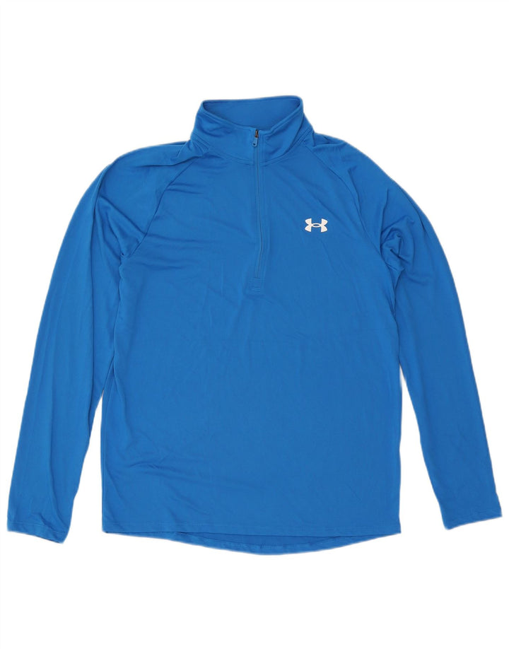 Top da tuta pullover con zip da uomo Under Armour Blu medio