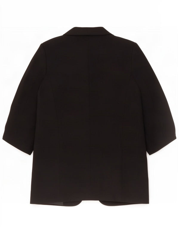 Giacca blazer aperta da donna con maniche a 3/4 Zara UK 10 piccola in poliestere nero