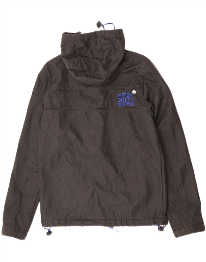 Giacca a vento con cappuccio da uomo Superdry The Windtrekker UK 38 Grigio medio