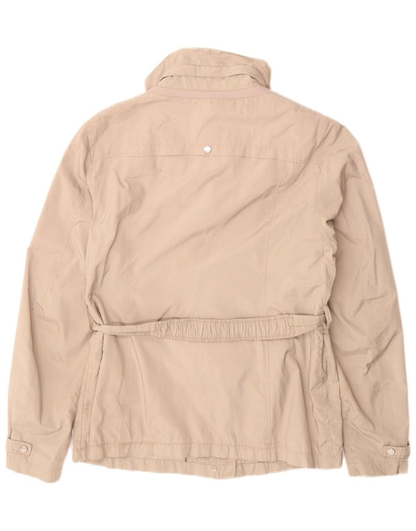 Geox Donna Respira Utility Giacca UK 14 Large Beige Poliestere