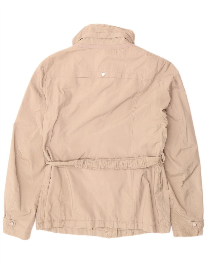 Geox Donna Respira Utility Giacca UK 14 Large Beige Poliestere