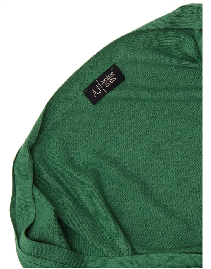 Maglione cardigan da donna Armani Jeans UK 12 Verde medio