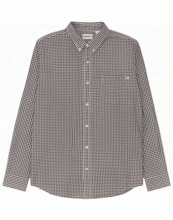 Timberland Mens Shirt Large Black Gingham