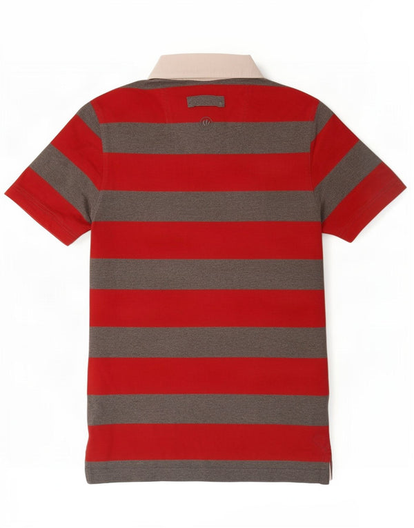 Polo da rugby da uomo Fat Face XS in cotone a righe rosse